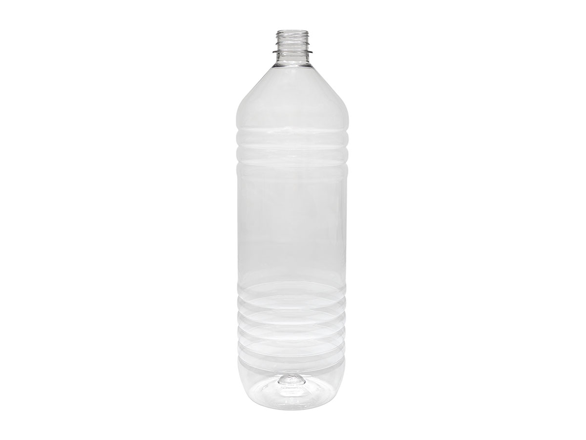 1.5 Liter, 28mm TE Finish, Clear, Bottles, PET, Round, Beverage Style, TE Finish