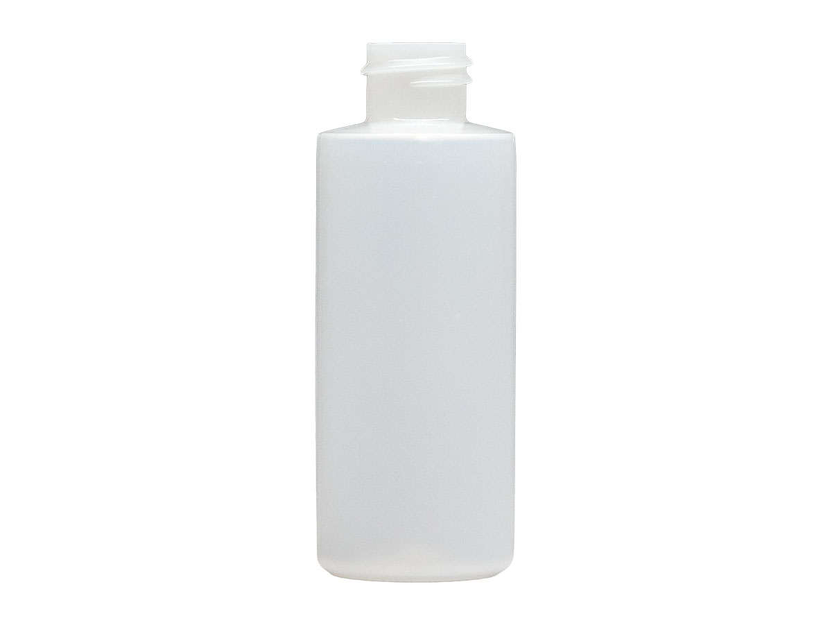 2 oz., 20/410 Finish, Natural, Bottles, HDPE, Cylinder Round