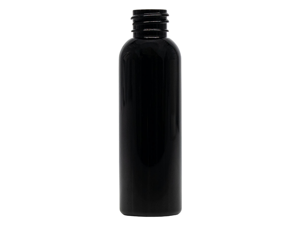 2 oz., 20/410 Finish, Black, Bottles, PET, Bullet