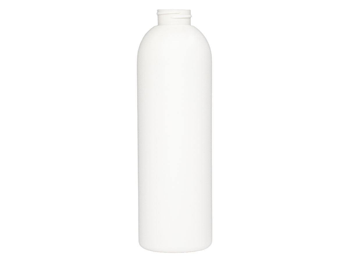20 oz., 33/400 Finish, White, Bottles, HDPE, Bullet