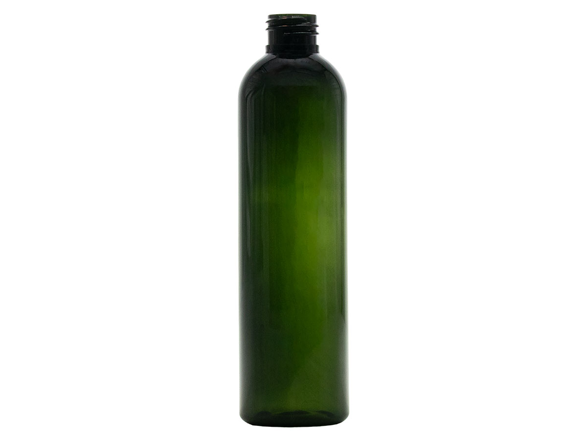 8.5 oz., 24/410 Finish, Green, Bottles, PET, Bullet