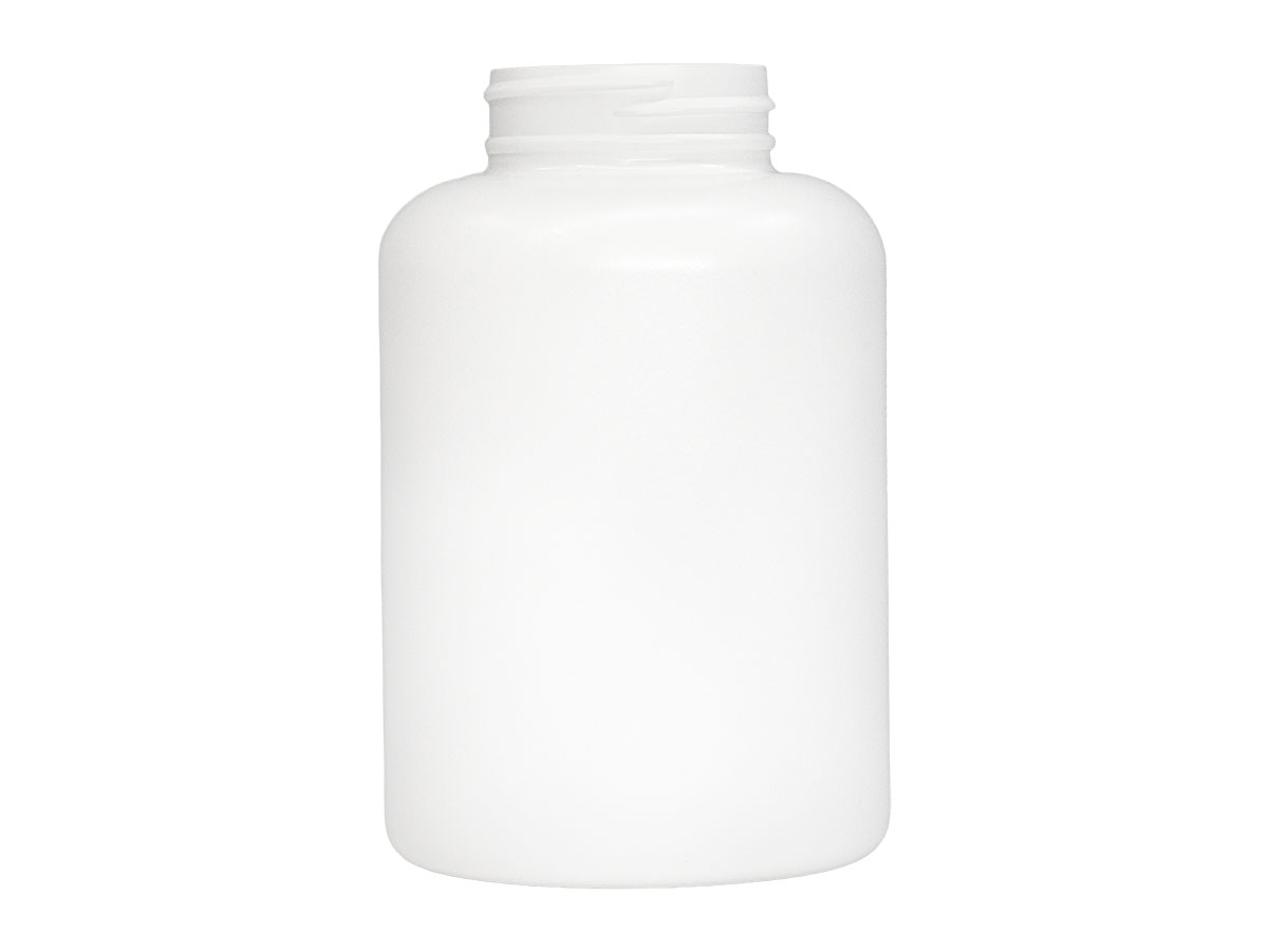 400 cc, 45/400 Finish, White, Bottles, HDPE, Round Packer