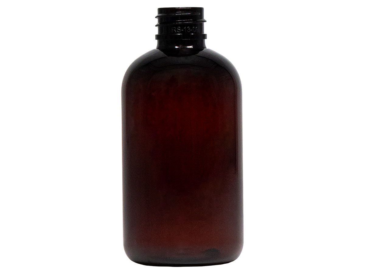 100 mL, 20/410 Finish, Amber, Bottles, PET, Boston Round