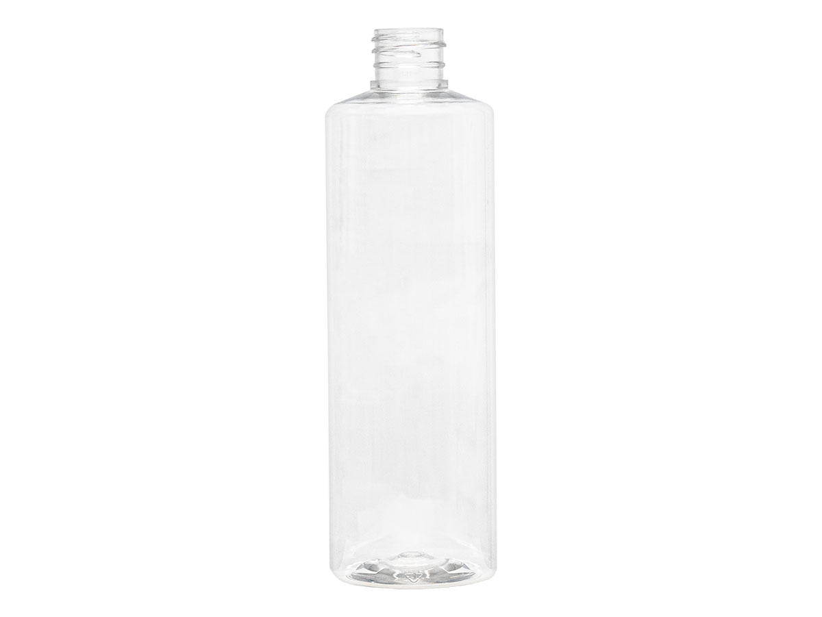 16 oz., 28/410 Finish, Clear, Bottles, PET, Cylinder Round