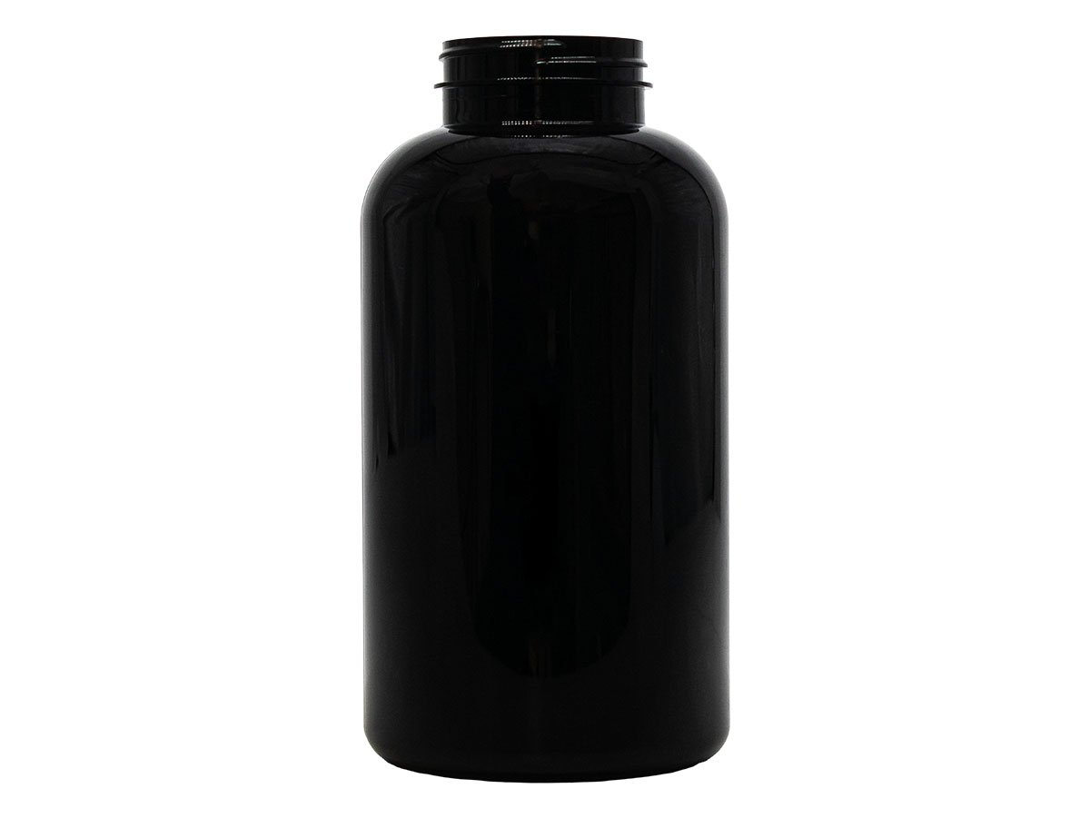 950 cc, 53/400 Finish, Dark Amber, Bottles, PET, Round Packer