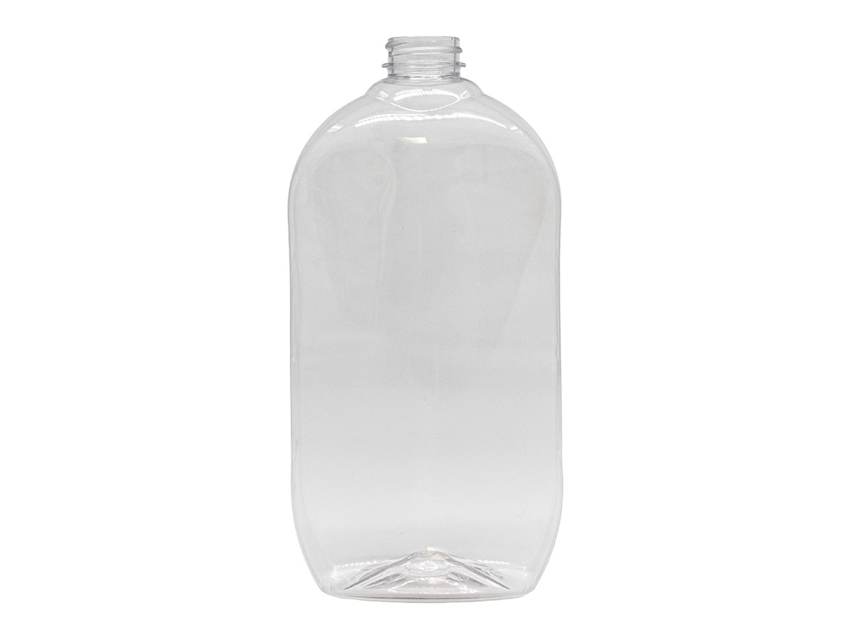 40 oz., Clear Finish, Clear, Bottles, PET, Oblong