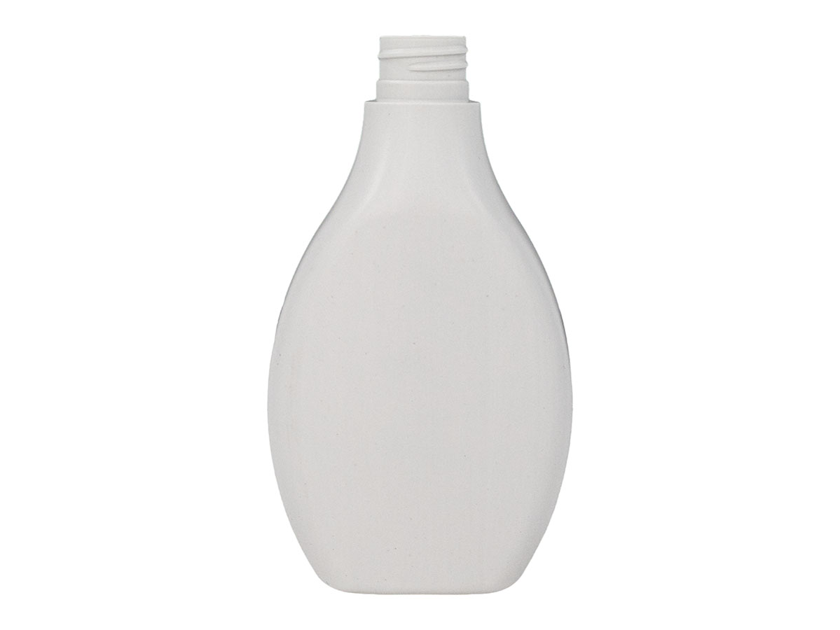 12 oz., 28/410 Finish, White, Bottles, PET, Oblong, Label Panel