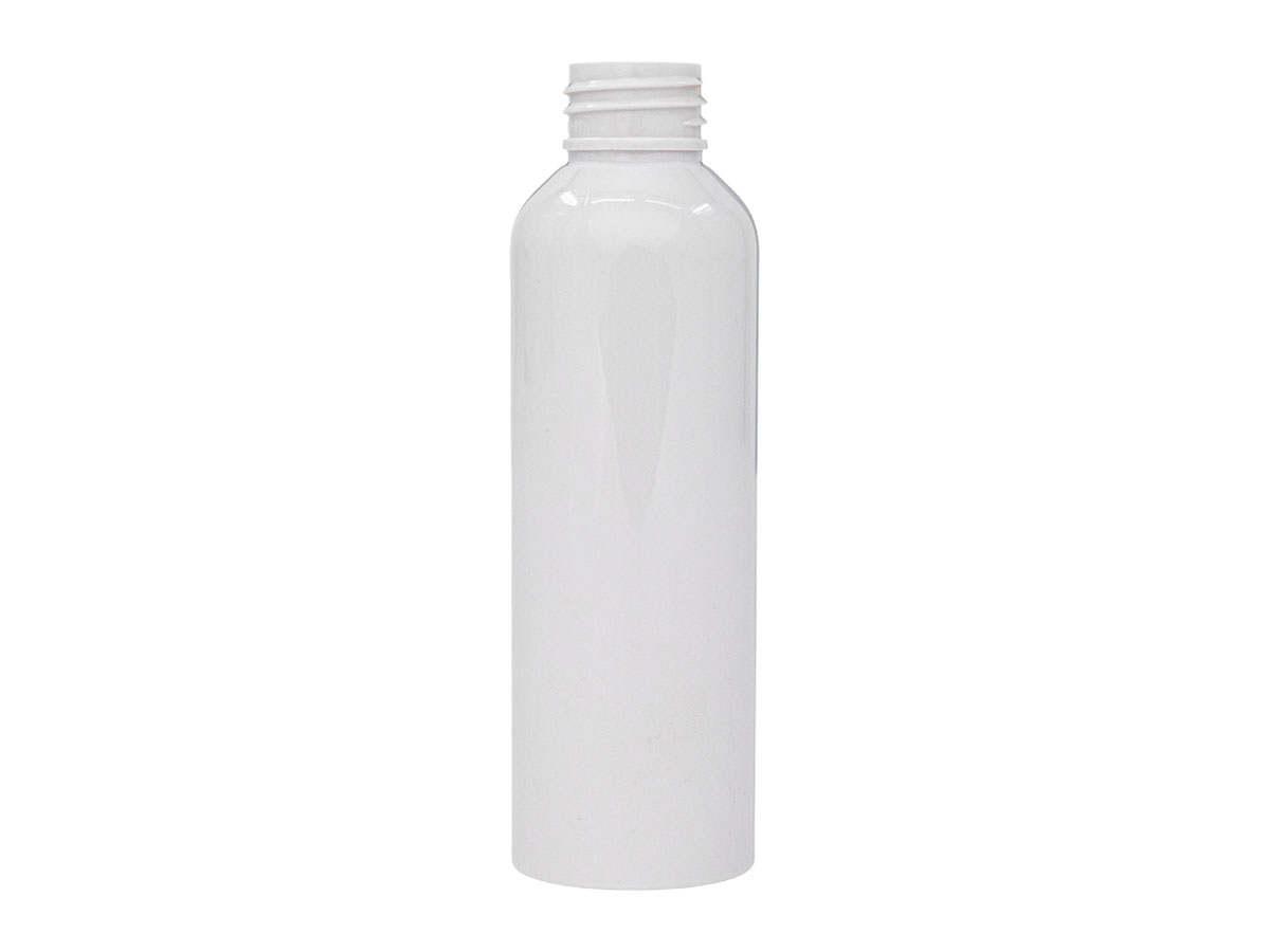 4 oz., 24/410 Finish, White, Bottles, PET, Bullet
