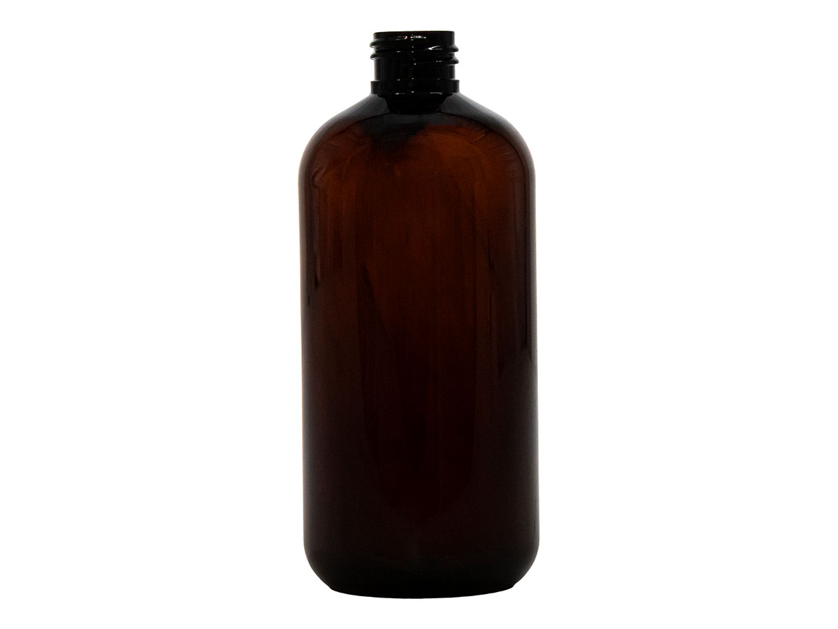 12 oz., 24/410 Finish, Amber, Bottles, Pet, Boston Round