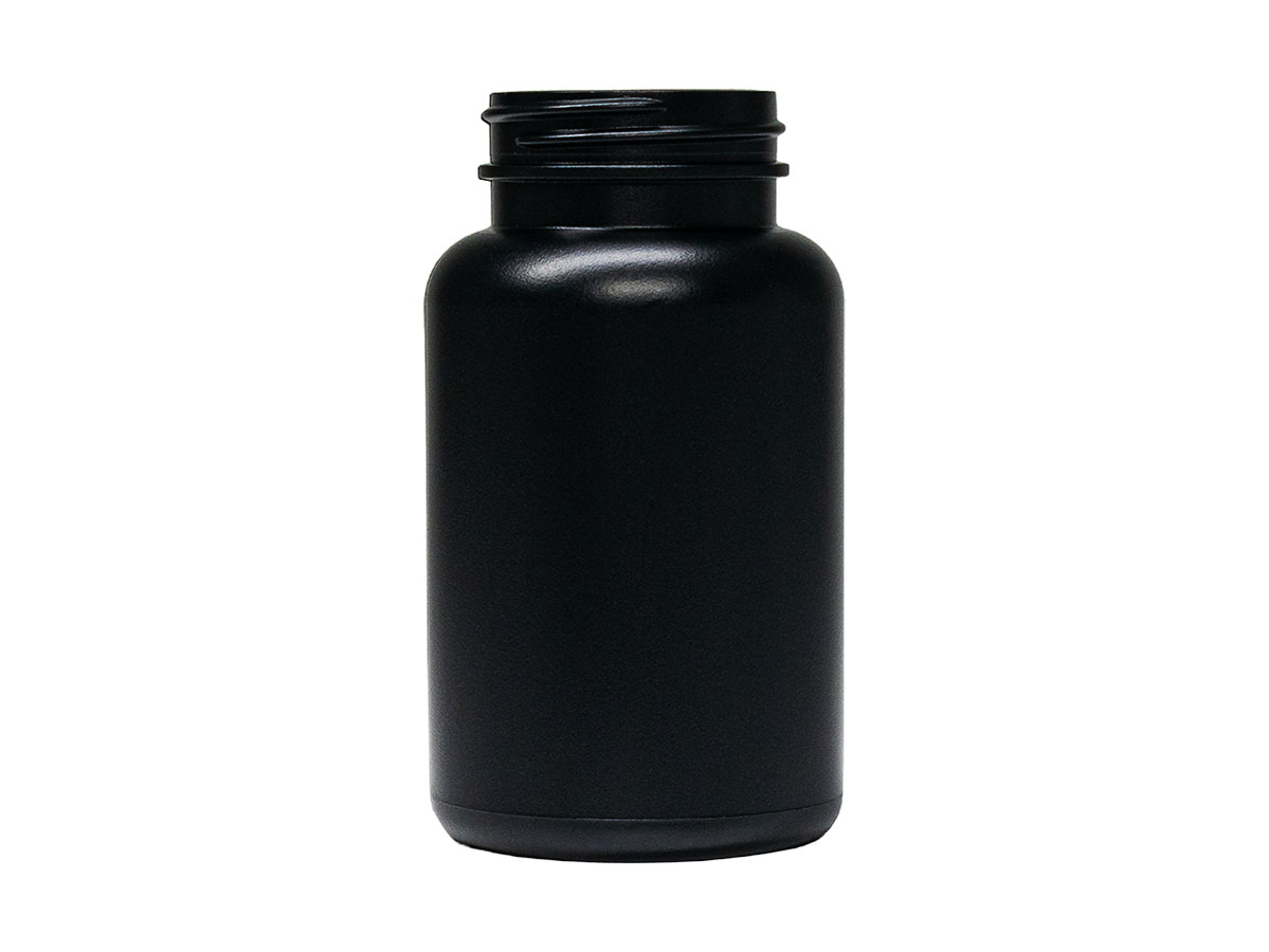 225 cc, 45/400 Finish, Black, Bottles, HDPE, Round Packer