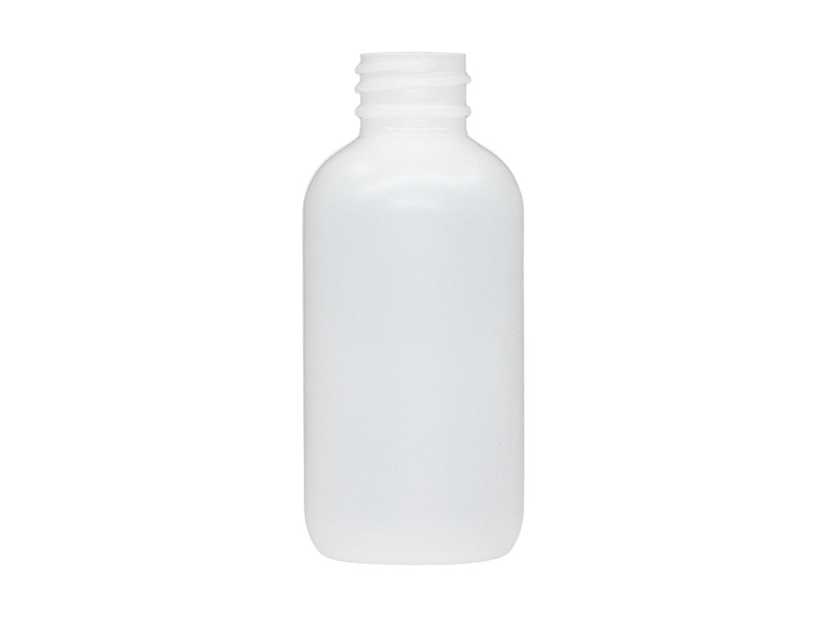 2 oz., 20/400 Finish, Natural, Bottles, HDPE, Boston Round