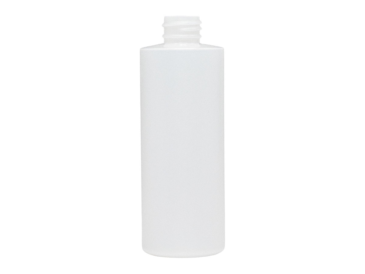 4 oz., 20/410 Finish, Natural, Bottles, HDPE, Cylinder Round