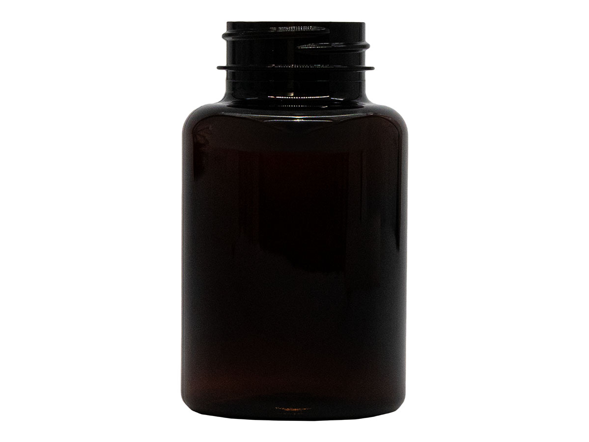 175 cc, 38/400 Finish, Amber, Bottles, PET, Round Packer