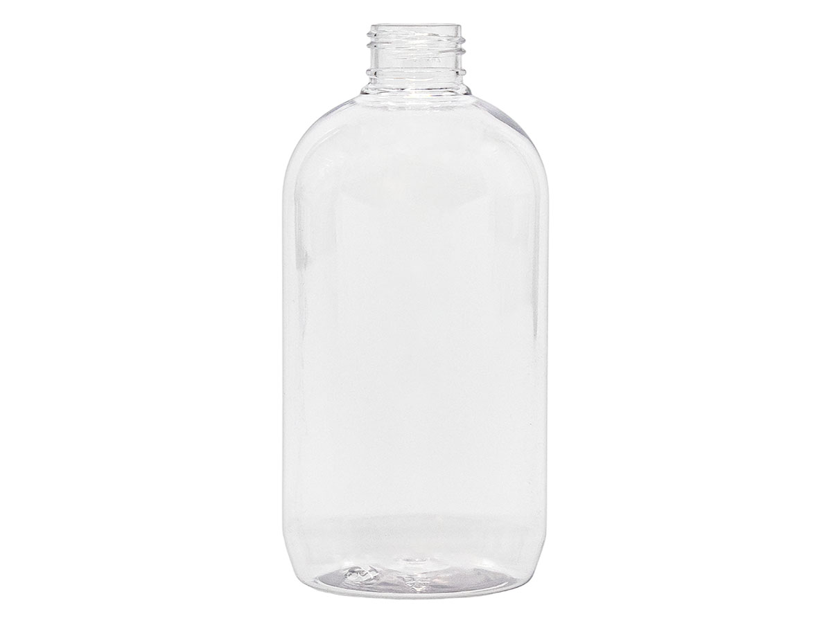 16 oz., 28/410 Finish, Clear, Bottles, PET, Boston Round