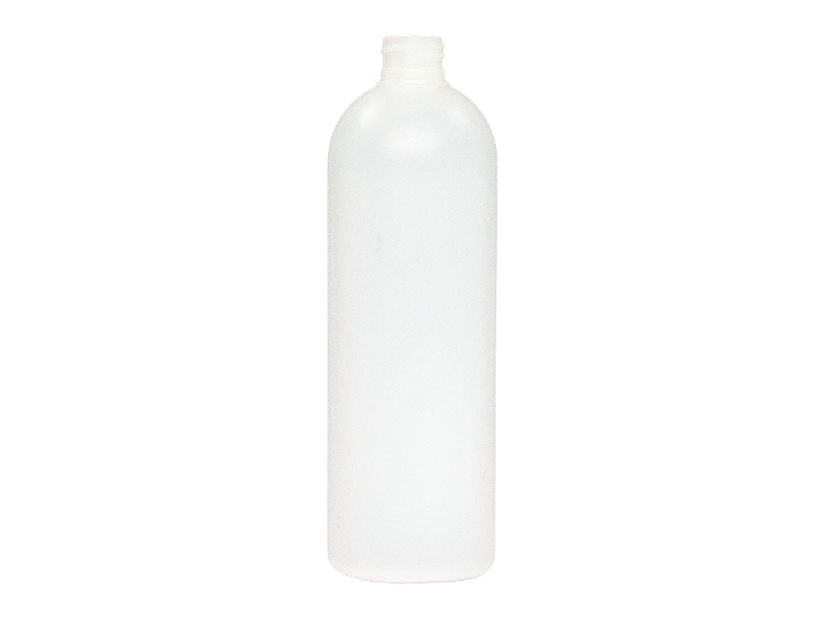 16 oz., 24/410 Finish, Natural, Bottles, HDPE, Bullet