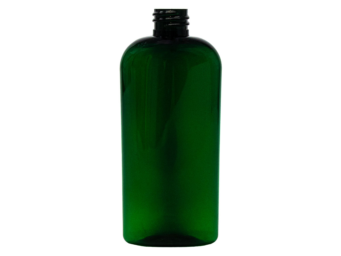 4 oz., 20/410 Finish, Green, Bottles, PET, Oval