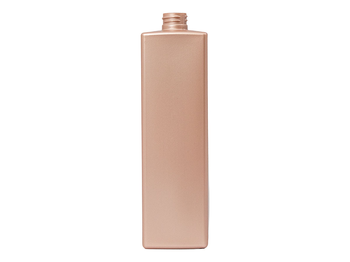 32 oz., 28/410 Finish, Rose Gold, Bottles, HDPE, Square