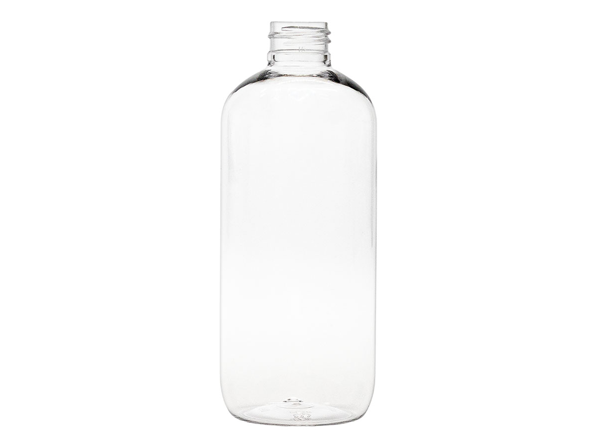 10 oz., 24/410 Finish, Clear, Bottles, PET, Boston Round
