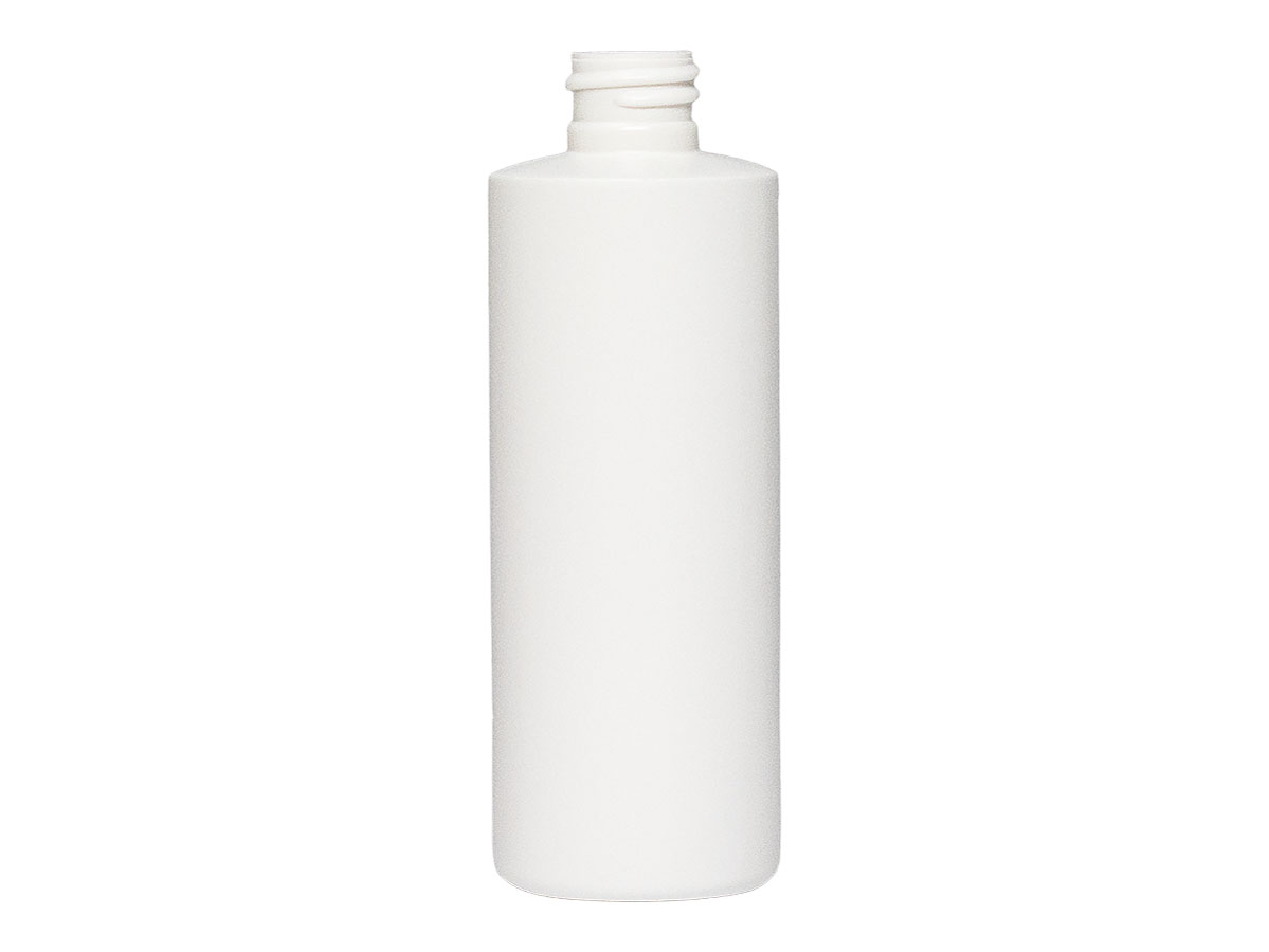 4 oz., 20/410 Finish, White, Bottles, HDPE, Cylinder Round