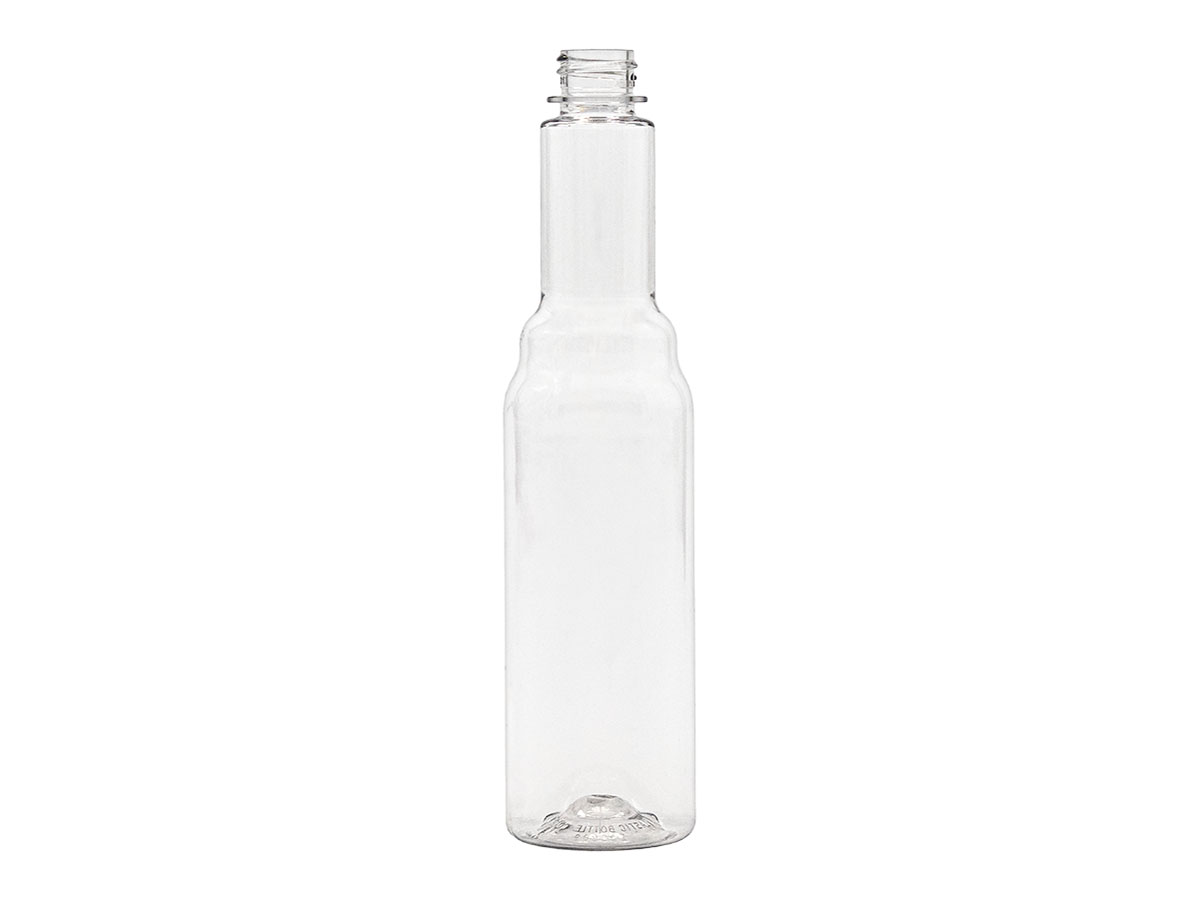 8 oz., 22/400 Finish, Clear, Bottles, PET, Automotive Additive Style, Label Panel