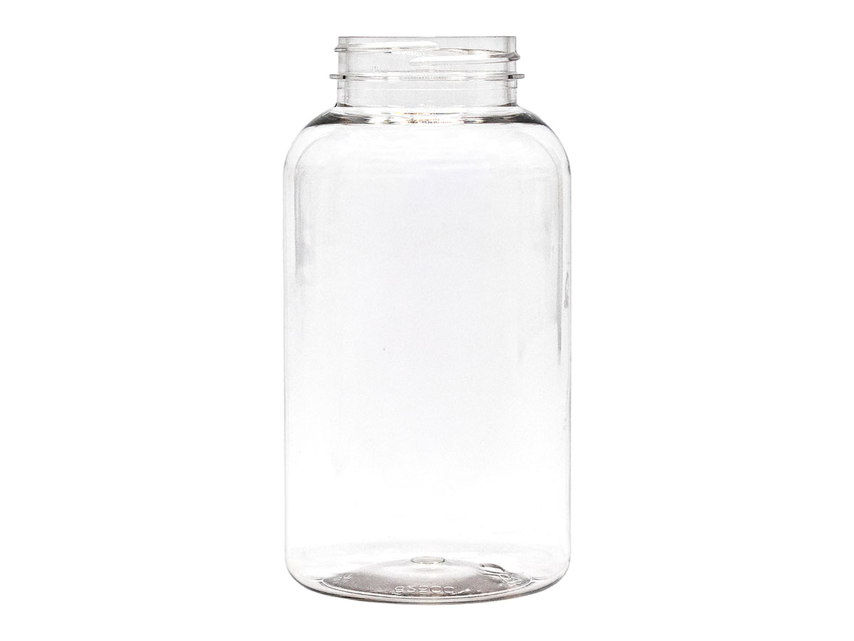 625 cc, 53/400 Finish, Clear, Bottles, PET, Round Packer