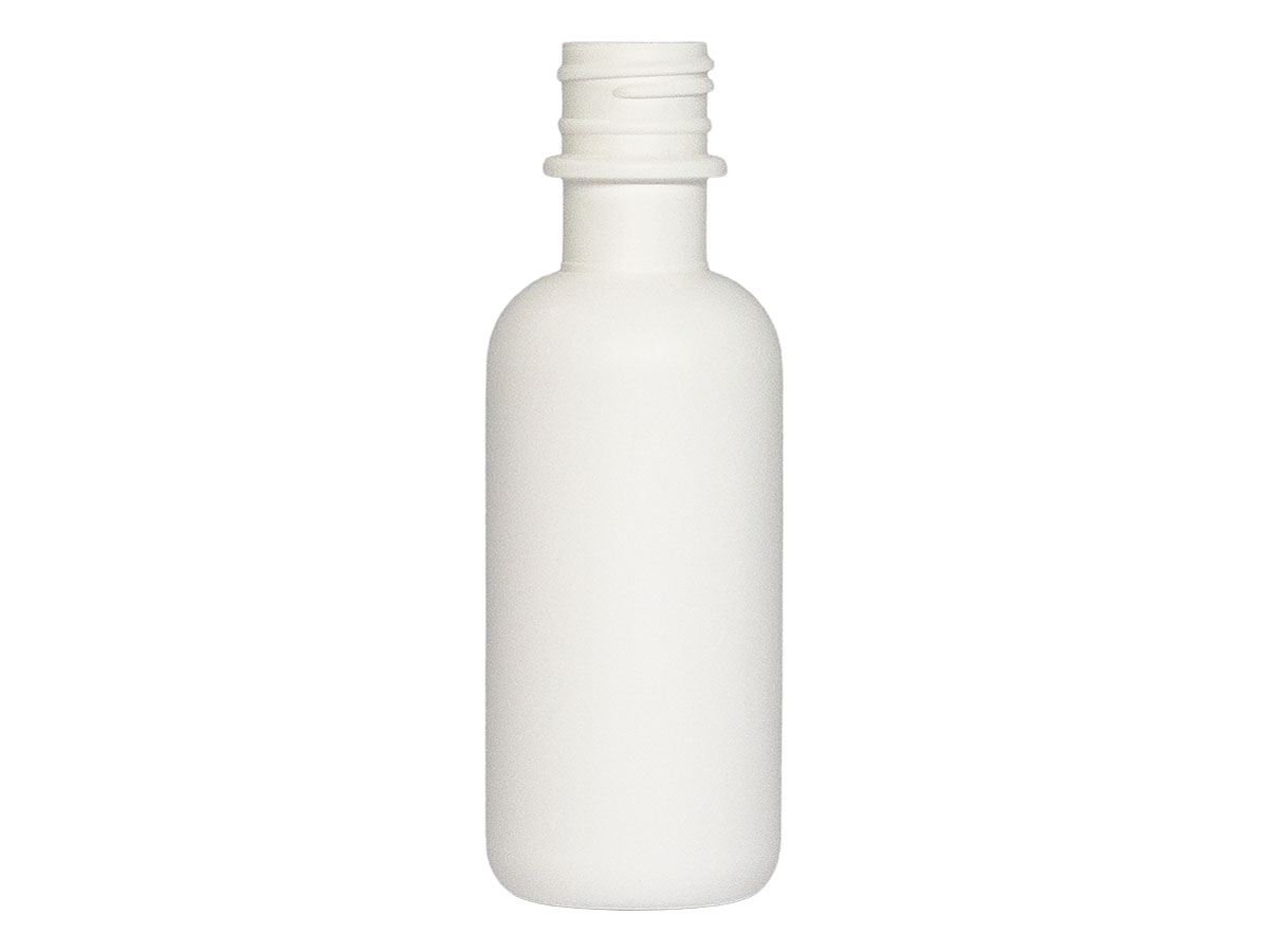 4 oz., 24/410 Finish, White, Bottles, HDPE, Round, TE Ring