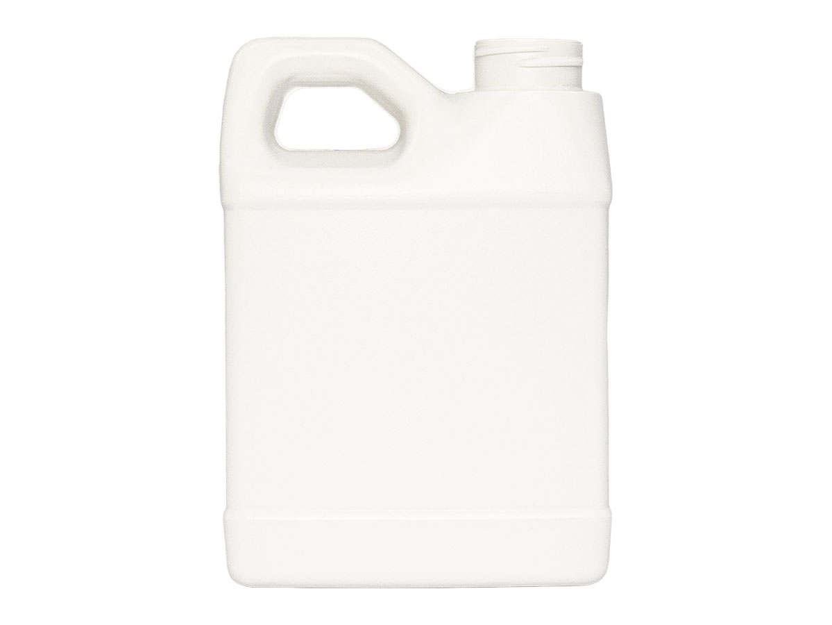 16 oz., 33/400 Finish, White, Bottles, HDPE, F-Style, Label Panel