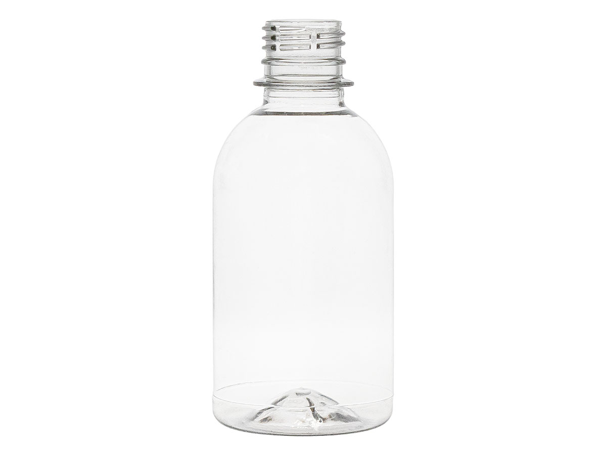 8 oz., 28mm TE Finish, Clear, Bottles, PET, Boston Round, TE Finish