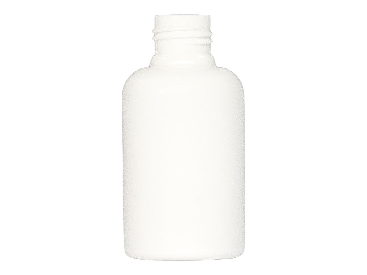 10 mL, 13/415 Finish, White, Bottles, HDPE, Boston Round