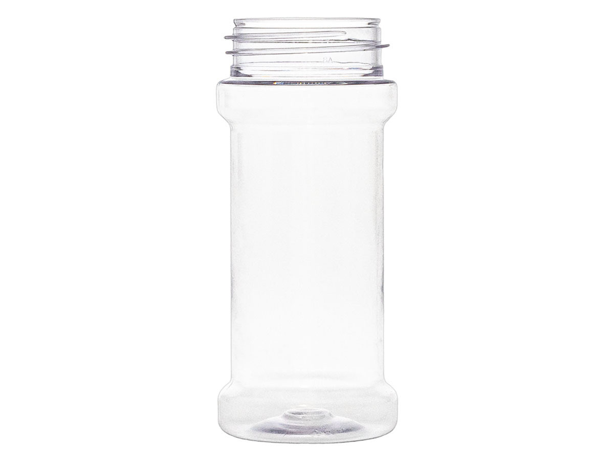 5 oz., 48/485 Finish, Clear, Bottles, PET, Cylinder Round, Spice Style