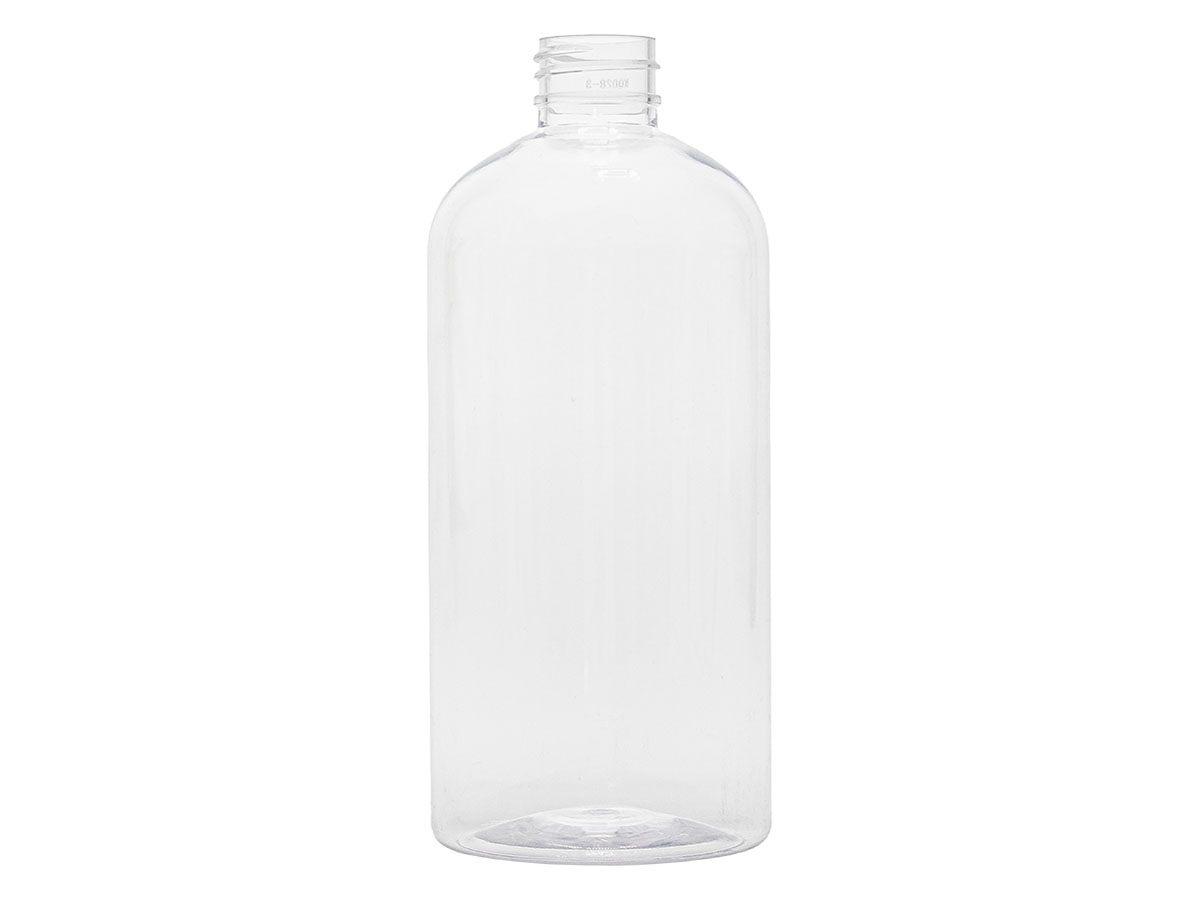 16 oz., 28/410 Finish, Clear, Bottles, PET, Boston Round