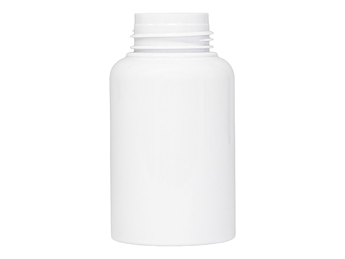 225 mL, 43mm Finish, White, Bottles, Pet, Foamer Style Round