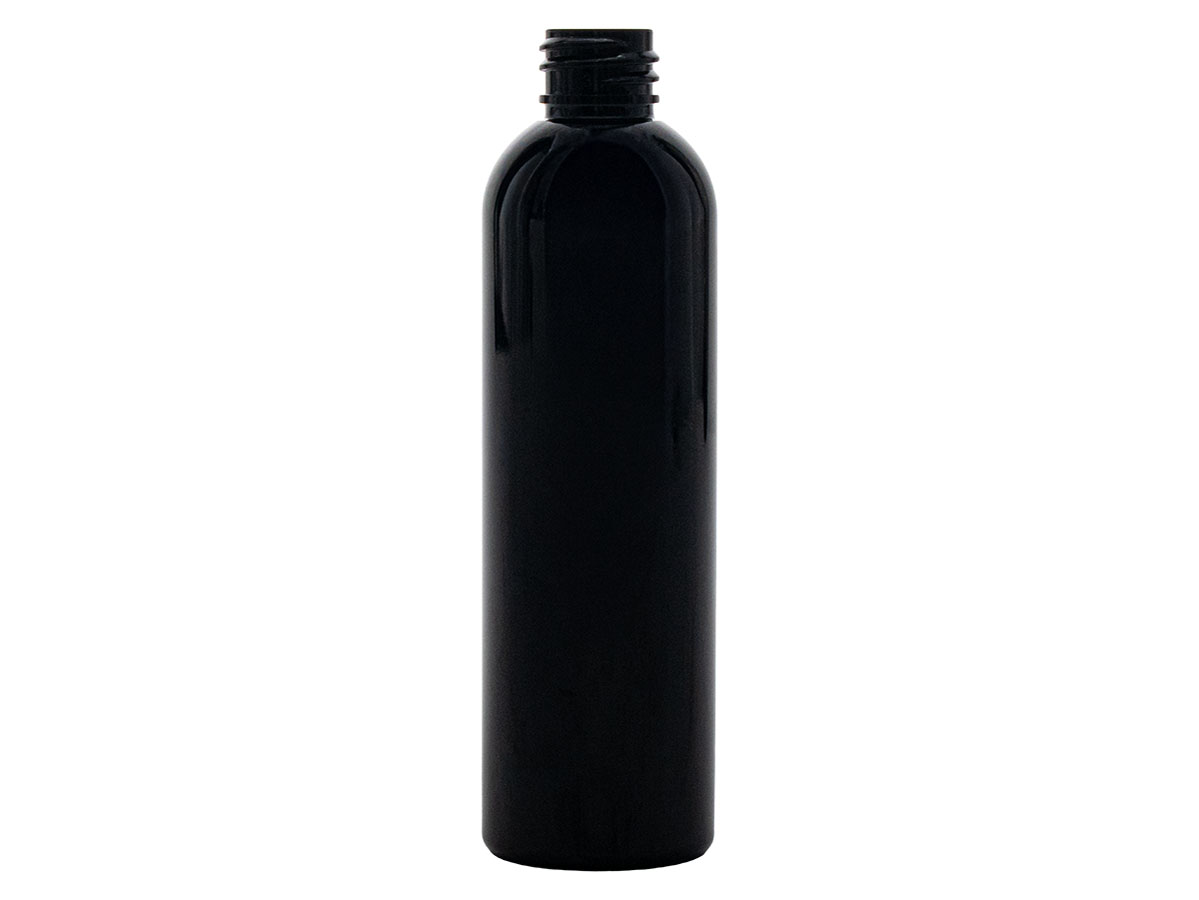 4 oz., 20/410 Finish, Black, Bottles, PET, Bullet