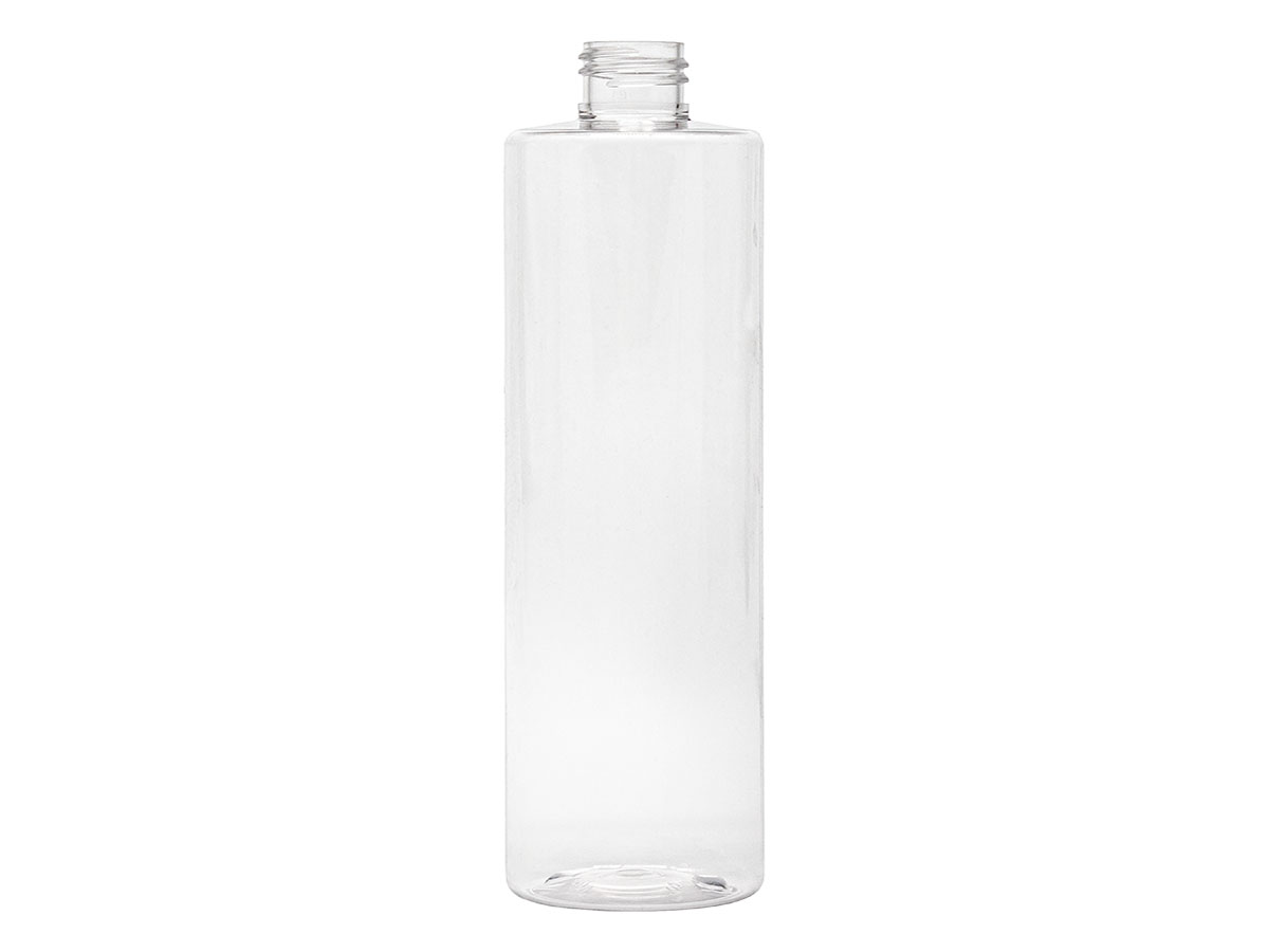 12 oz., 24/410 Finish, Clear, Bottles, PET, Cylinder Round