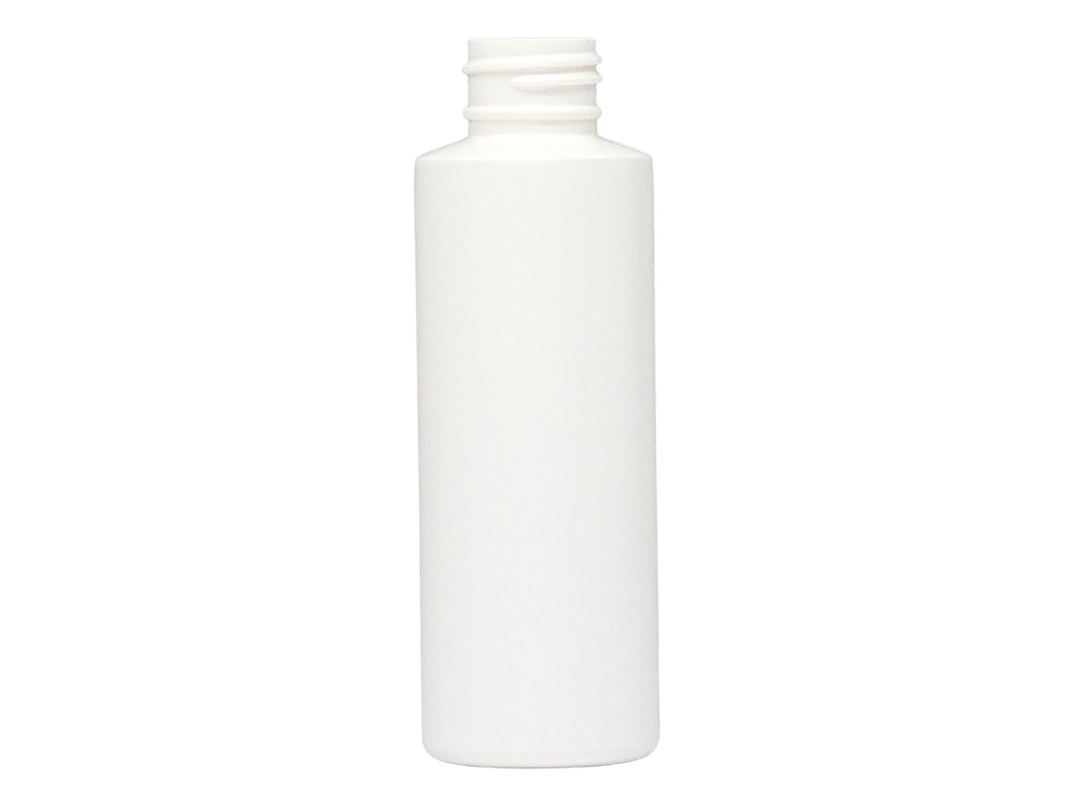 3 oz., 24/410 Finish, White, Bottles, HDPE, Cylinder Round