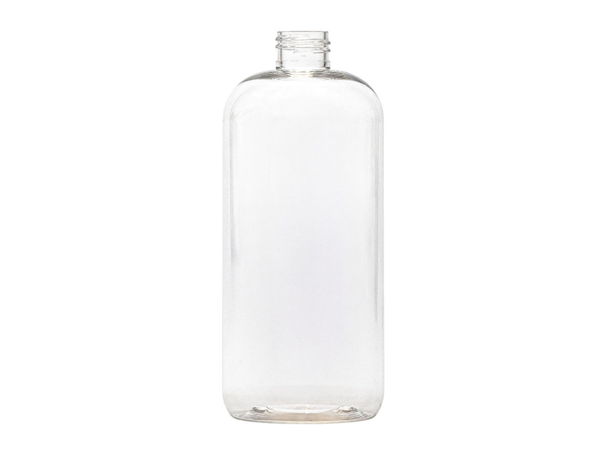 16 oz., 24/410 Finish, Clear, Bottles, Pet, Boston Round
