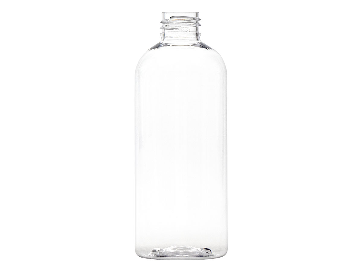 8 oz., 24/410 Finish, Clear, Bottles, Pet, Boston Round