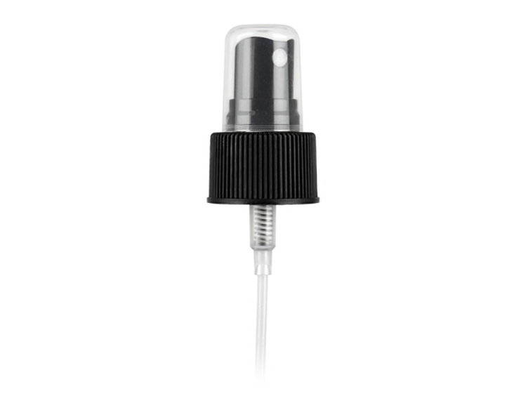 24/410 Finish, Black, Sprayers, Fine Mist, Fine Ribbed, Mark Vi, 8 15/16" Dt