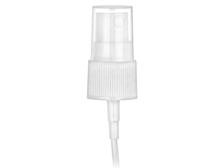 20/410 Finish, White, Sprayers, Fine Mist, Fine Ribbed, Clear Hood, 3 3/8" DT