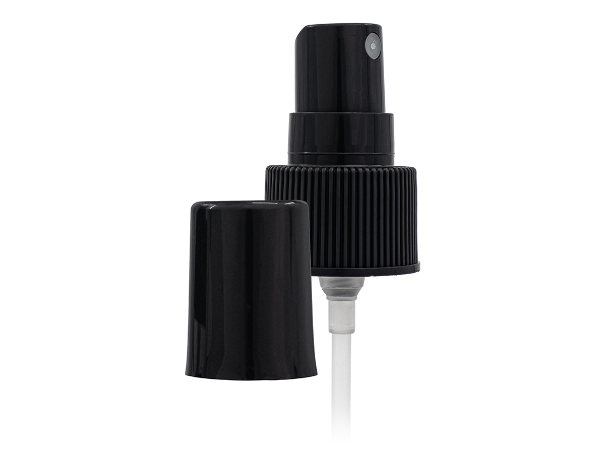 24/410 Finish, Gray, Sprayers, Fine Mist, Fine Ribbed, 4 3/4" DT