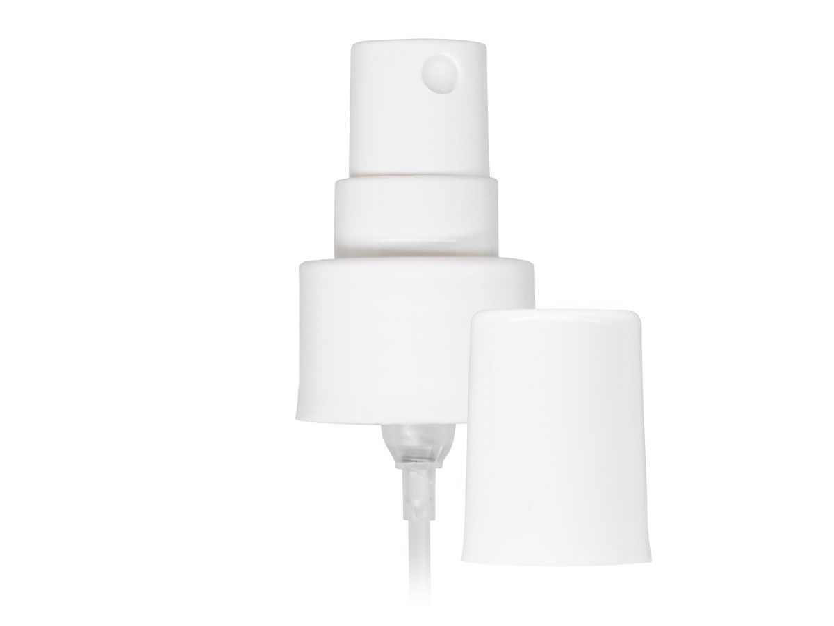 24/410 Finish, White, Sprayers, Fine Mist, Smooth, White Hood, 6 13/16" DT