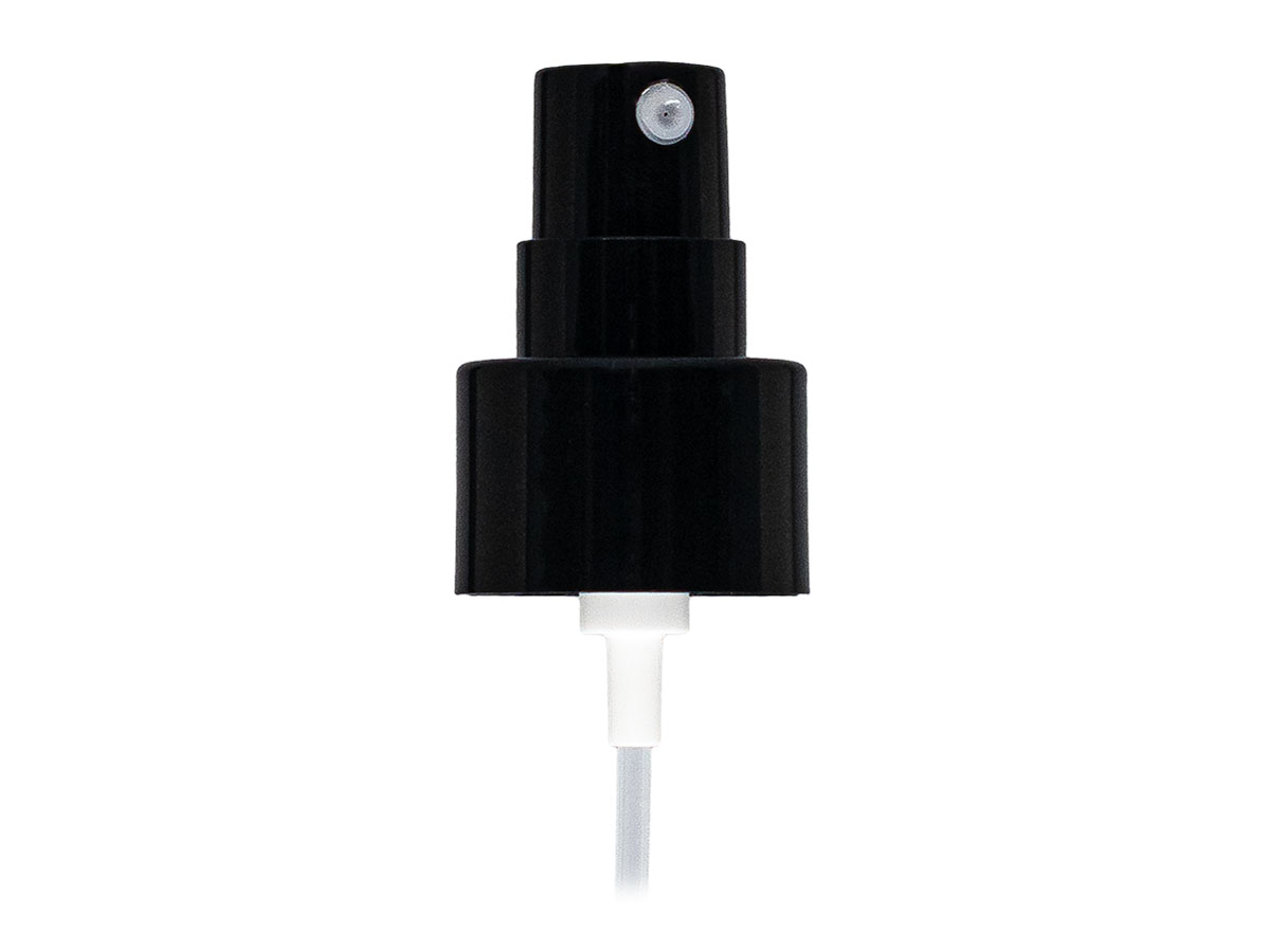 24/410 Finish, Black, Sprayers, Fine Mist, Smooth, No Hood, 6 3/16" DT