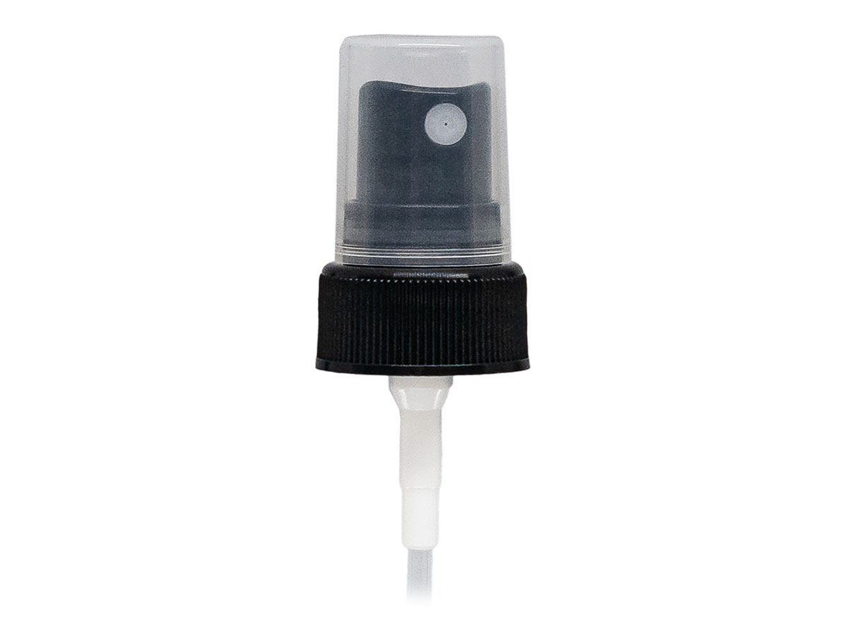 22/400 Finish, Black, Sprayers, Fine Mist, Fine Ribbed, Clear Hood, 4 5/16" Dt