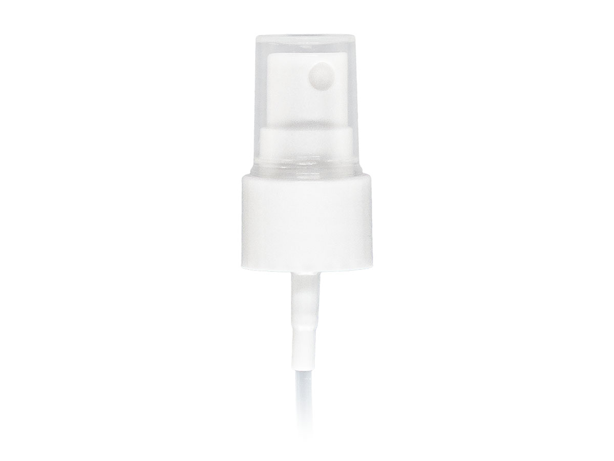 20/410 Finish, White, Sprayers, Fine Mist, Smooth, Clear Hood, 3 9/16" Dt