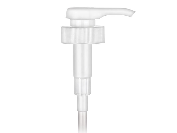 38/400 Finish, White, Pumps, Lotion, Fine Ribbed, Lock Down, 4cc, 11" DT