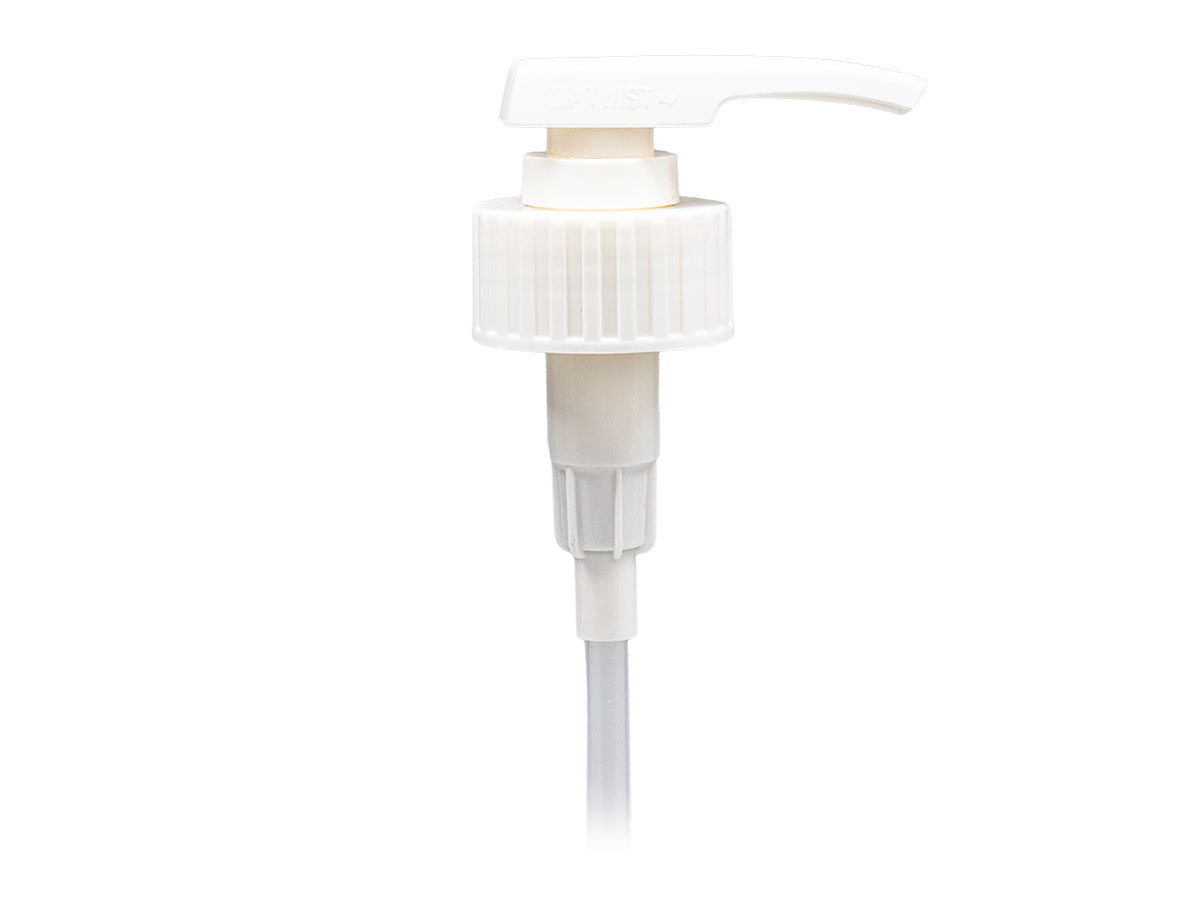 38/410 Finish, White, Pumps, Lotion, Bold Ribbed, Lock Down, 3.5cc, 11 7/16" DT