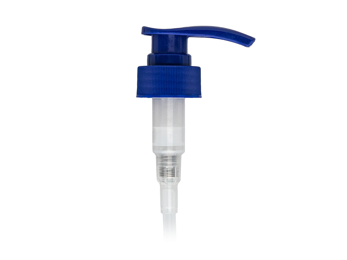 33/410 Finish, Blue, Pumps, Lotion, Fine Ribbed, Lock Down, 3.5cc, 9 3/4" Dt