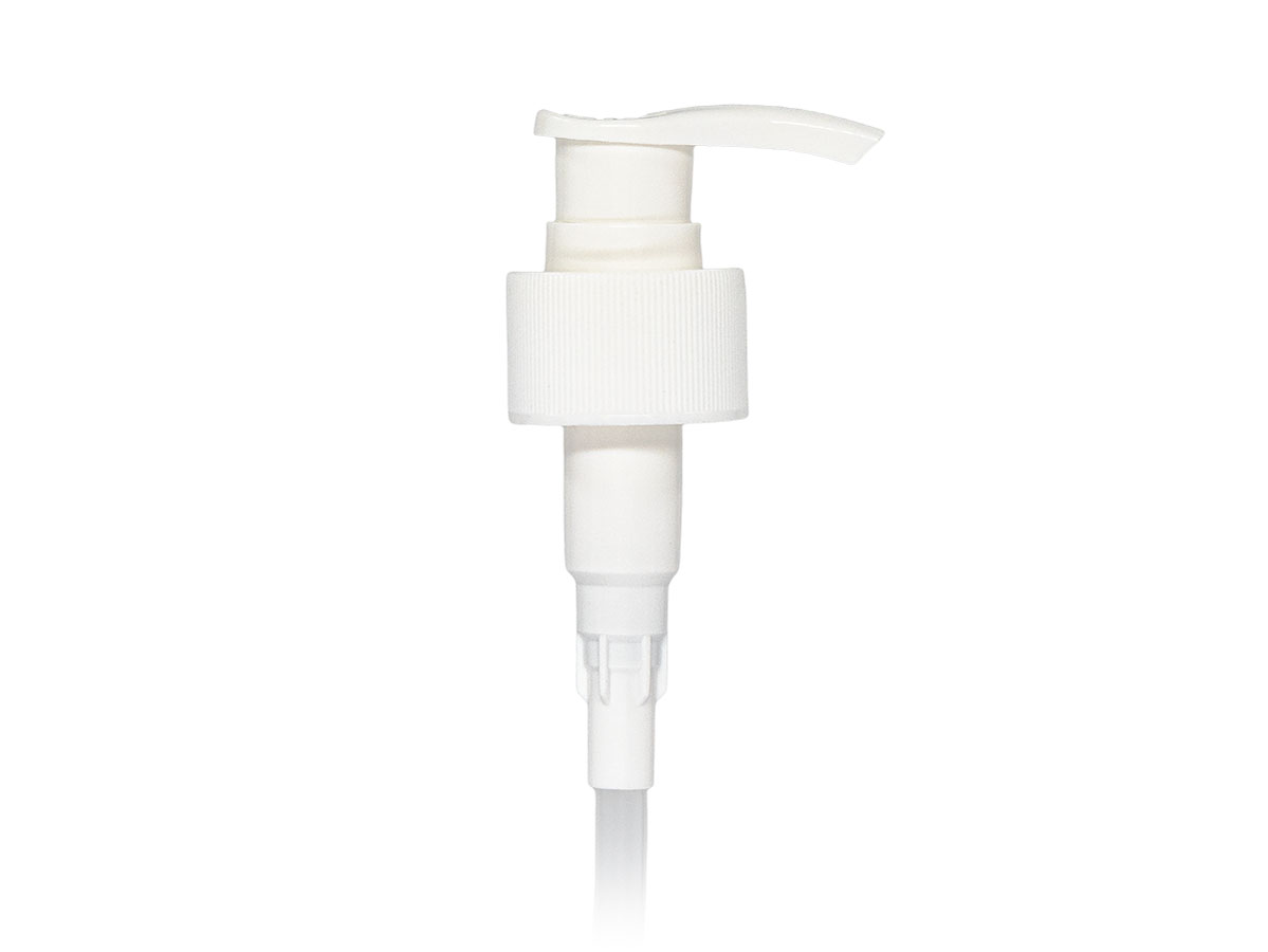 28/410 Finish, White, Pumps, Lotion, Fine Ribbed, Lock Down, 2cc, 8 1/4" Dt