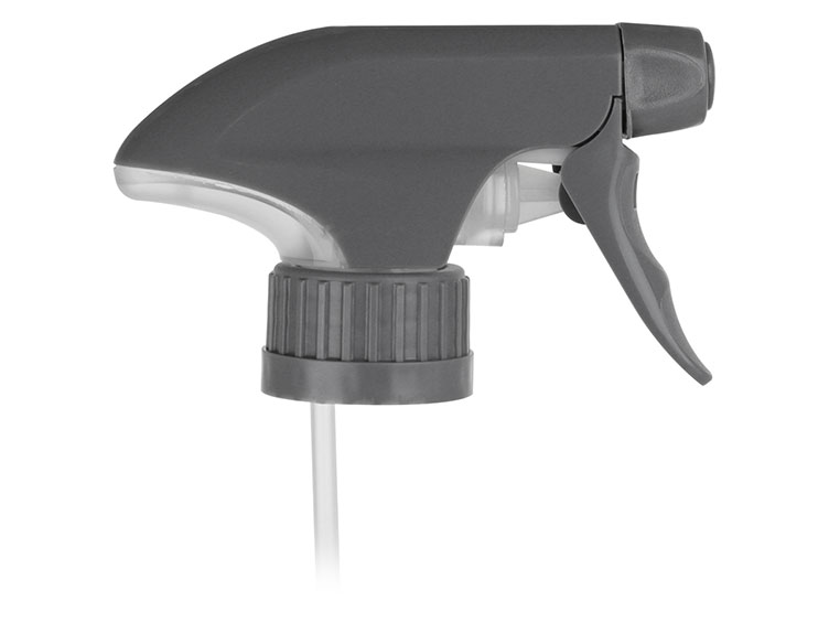 28mm Ratchet Finish, Gray, Sprayers, Trigger, Spray/Off, 8 15/16" Bent DT