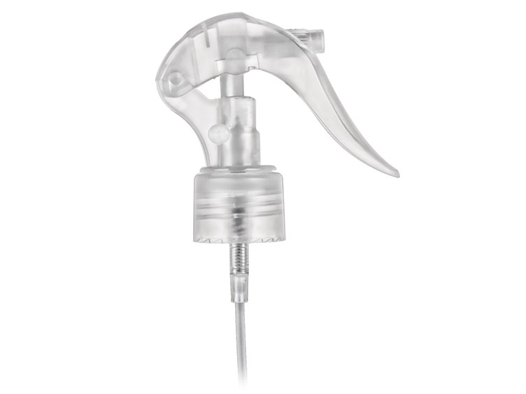 24/410 Finish, Natural, Sprayers, Mini Trigger, Fine Mist, Lock Button, 6 13/16" DT